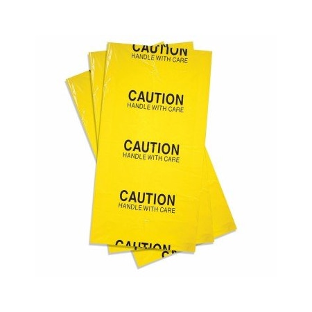 Pig Trash Bags, 38 in x 65 in, 6 mil (152 microns), Yellow, 25 PK BAG206-646
